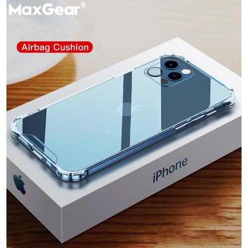 Shockproof Airbag Clear Phone Case For iPhone 12 Pro Max 11 Mini 12Pro XS XR X 6S 8 7 Plus SE 2020 Transparent Air Cushion Cover