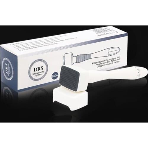 Adjustable Needle Length DRS 140 Stainless Steel Needle Derma Roller Stamp Microneedle Skin Care Hair Loss Micro Needle Therapy
