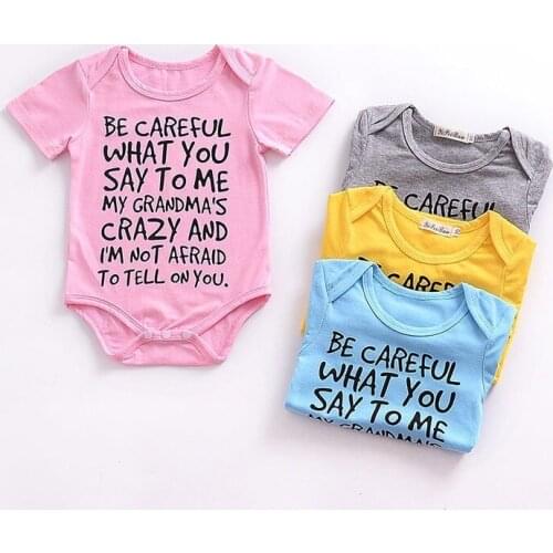 Newborn Ropa Toddler Baby Boys Girls Rompers Print Letter Pure Cotton Jumpsuit For Infant Boy Girl Summer Soft Climbs Clothing