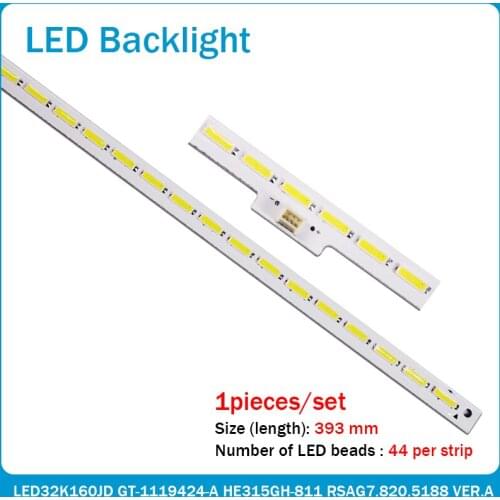 1 PCS LED backlight bar HE315GH-B11 RSAG7.820.5102 for LED32K160JD GT-1119424-A 44 LEDs 393MM