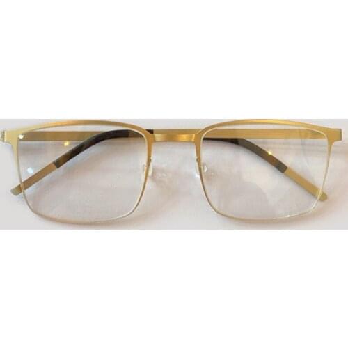 Titanium Alloy Eyeglasses Frame Women Square Myopia Prescription Glasses Frame 2020 New Full Optical Eyewear Frame