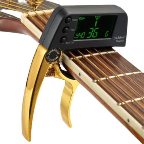 Two-in-one Tuner Capo Guitar Bass Zinc Alloy Capo Tuner