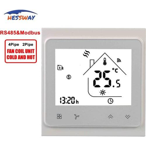 HESSWAY Remote Terminal Unit RS485/MODBUS thermostat 24v for 2pipe 4pipe heat cool temp