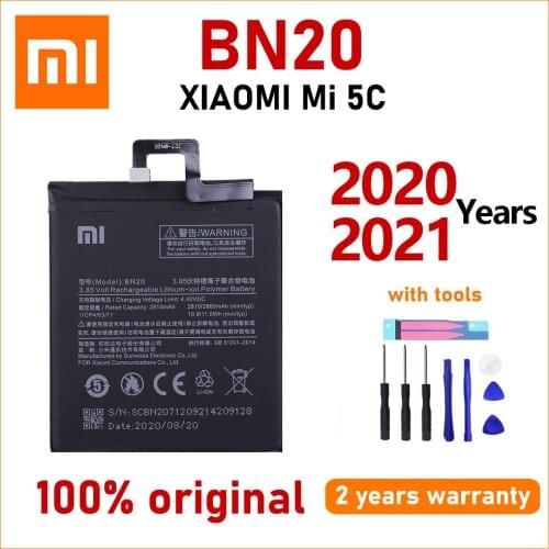Xiao Mi Original 2810mAh BN20 Battery For Xiaomi Mi 5C M5C Phone High quality Batteries With Tools+Tracking number