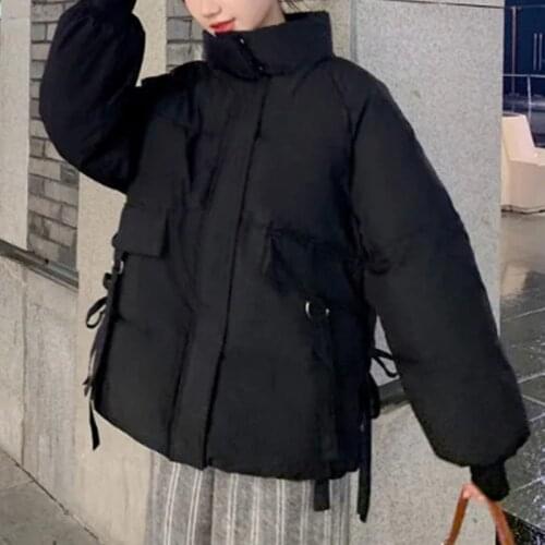 Women Cotton Jackets Coat Oversized Loose Parkas Winter Thick Warm Korean Padded Puffer Jackets Female Casual Outerwear