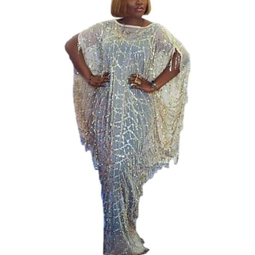 6 Colors Long Maxi Dress African Dresses for Women 2021 Summer Clothes Dashiki Tassel Sequins Abaya Dubai Robe Africaine Femme