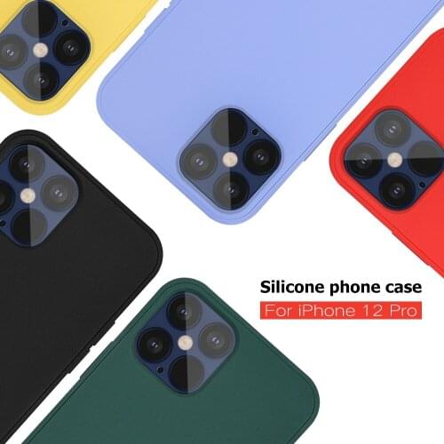 10Pcs Liquid Silicone Phone Cases For iPhone 12 11 Pro Max XR XS X Rubber Soft Candy Cover For iPhone 12 Mini SE2 6 6S 7 8 Plus