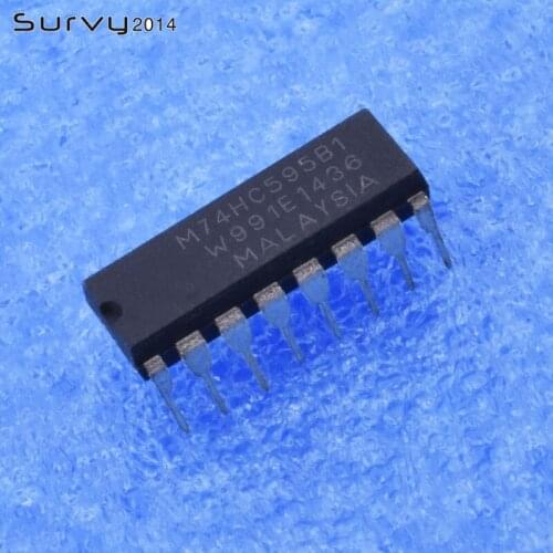 5/10PCS Original imported M74HC595B1 74HC595 Inline DIP-16 New 8-bit registration chip diy electronics