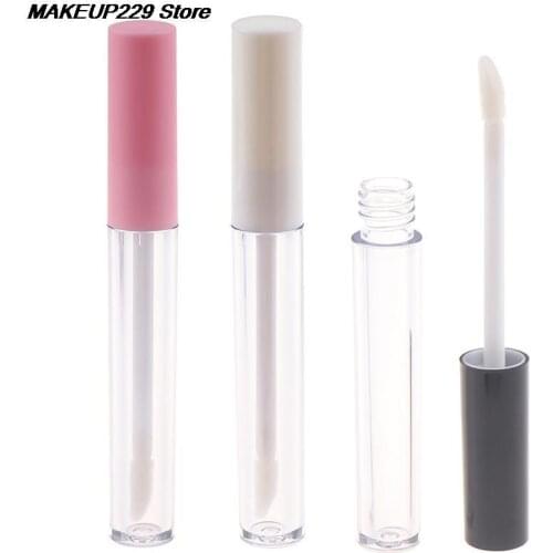 5pcs/10pcs/lot 10ml Lipgloss Tube Labial Circular Tubes Empty Lip Gloss Tube Plastic Body Lip Glaze Bottle HOT SALE