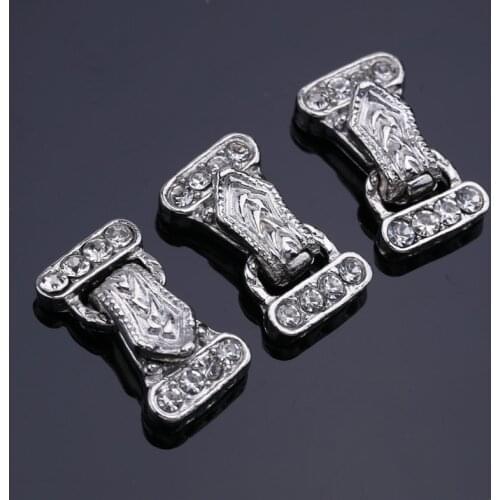 5pcs/Lot 24 * 14 mm hole set auger magnetic buckle bracelet strap buckle fashion jewelry accessories-N7000122