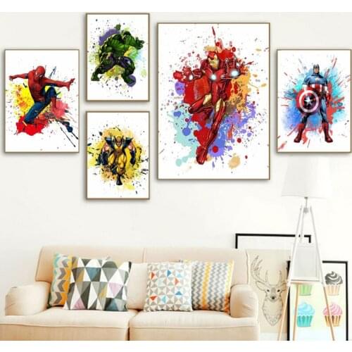 5D DIY Diamond Painting Marvel Art Avengers Superhero Full Square Diamond Embroidery Cross Stitch Needlework Home Decoration