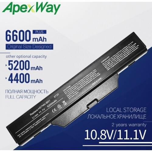 Apexway Laptop battery for HP COMPAQ 510 511 610 615 550 Business Notebook 6720s 6720s/CT 6730s 6730s/CT 6735s 6820s 6830s