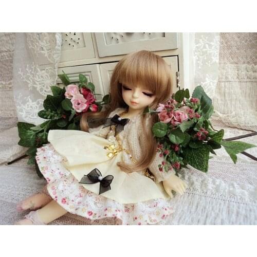 Doll accessories bjd clothes 1/6 baby lovely dress cute western style price Dress yosd baby doll fancy