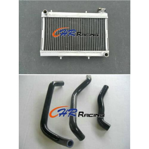 Aluminum Radiator+BLACK Hose for Honda TRX250 TRX250R TRX 250R 1988 1989