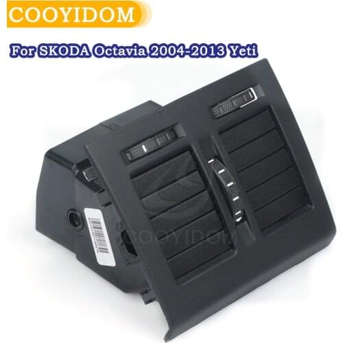 Rear Center Armrest Air Conditioning Outlet Center Armrest A/C Air Vent Assembly For SKODA Octavia 2004-2013 Yeti 1ZD 819 203