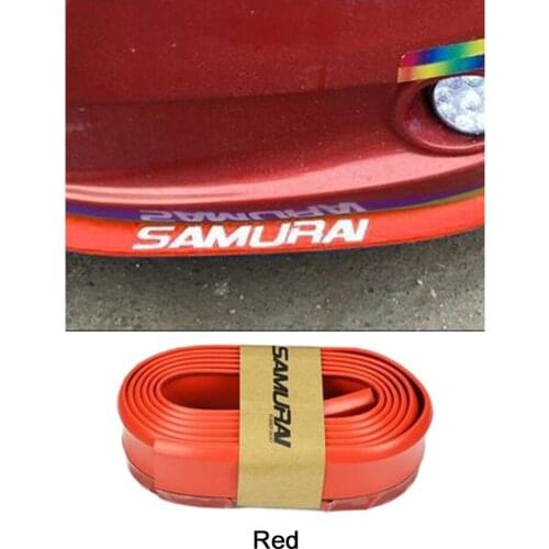 Front Bumper Cover Universal Car Front Lip Protector Guard Flexible Bumper Protective Rubber Strap 2.5m