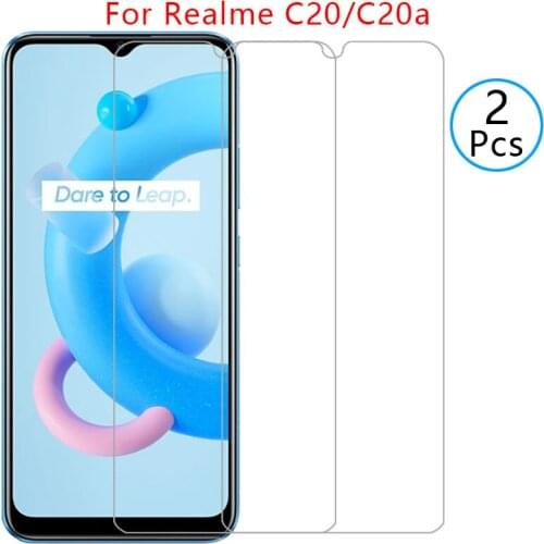 Case for realme c20 c20a cover screen protector tempered glass on realmi c 20 a 20a 20c realmec20 protective phone coque bag 360