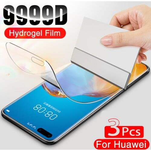 Full Cover Hydrogel Film Screen Protector For Huawei P30 20 40 10 lite Pro Film No Glass On Huawei Mate 20 10 30 lite pro film