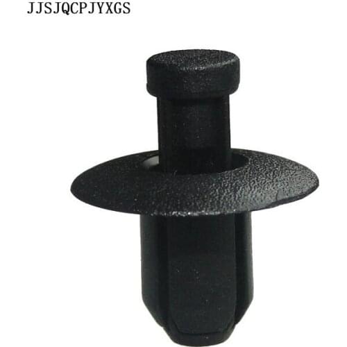 JJSJQCPJYXGS Polyformaldehyde Black Push-type retainer plastic clip fastener