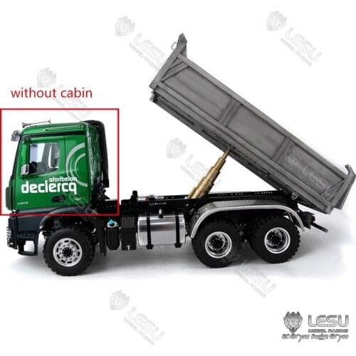 LESU 1/14 RC Bz 3363 3348 6*6 Dumper Truck Hydraulic System Motor Without Cabin TH15857