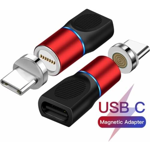 USB C to USB Type C Magnetic Charging Adapter Type C Female to Male Converter For Type-C Cable Data Transfer Micro USB Connector