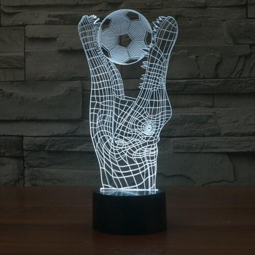 Crocodile Bite Ball Table Lamp For Bedroom Creative Student Gift 3d Table Lamps Visual Stereoscopic Colorful Desk Lamp