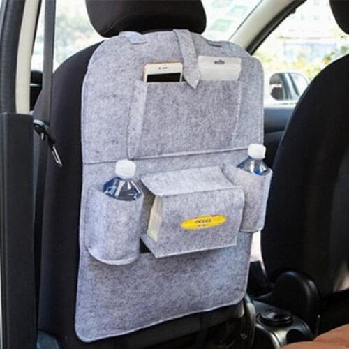 Car Back Seat Storage Bag Organizer Large Capacity Multi-Pocket Storage Bag Tablet Tissue Holder Car Accessories