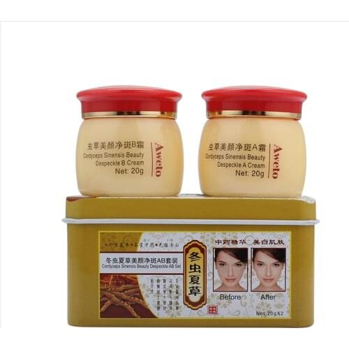 LEMON SKIN WHITENING LIGHTING FRECKLE SPECKLE REMOVING CREAM SET Day Cream+Night Cream