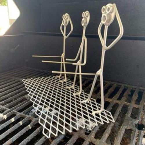 Portable Hot Dog Rack Stainless Steel Barbecue Grill Vertical Sausage Roaster Stand BBQ Accessories Grill Outdoor Picnic Camping