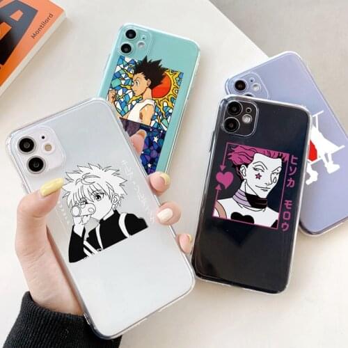 Anime X Hunter Clear Phone Case Coque For iPhone 12 11 Pro Max mini 7 8 6 6S Plus SE 2020 5 S X XR Xs Max Soft TPU Fundas Cover