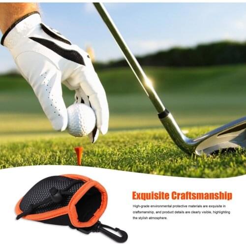 Golf Ball Bag High-grade Exquisite Craftsmanship Wiping Bag Portable Golf Pocket For Golf Ball Cleaning Storage Glof Accessories