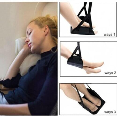 Foot Rest Comfy Hanger Travel Airplane Footrest Hammock Made with Premium Memory Foam Foot