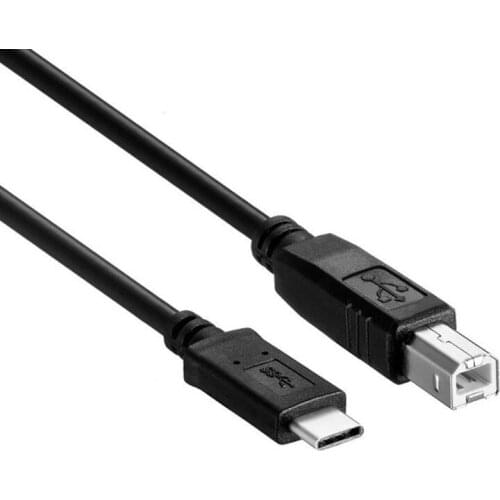 USB-C USB 3.1 Type C Male to USB2.0 USB B Male Data Cable for Laptop Printer Hard Disk 1m