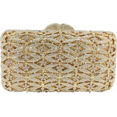 18x9CM Diamond Women Solid Color Dinner Bag Rhinestone Clutch Bag Chain Bag a6665