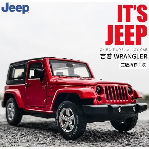1:32 Scale Luxury Diecast Alloy Metal Car Model For Jeep Wrangler Rubicon Collection Off-road Vehicle Model Toys Car