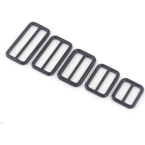 20-40mm Black Belt Adjuster Buckle Slide Lanyard Clasps,Metal Dog Collar Purse Backpack Strap Buckle Handbag Webbing Hardware