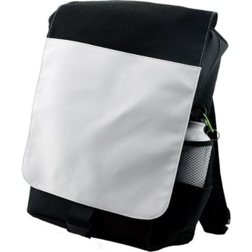 3pcs Sublimation DIY Blank Black Men Nylon Large Capacity Sport Backpack Bag