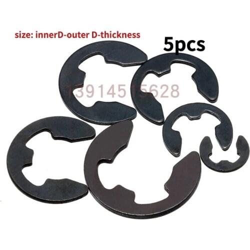 5pcs 65 e type circlip retainer ring shaft external open buckle GB89 for tape recorder cassette deck audio player