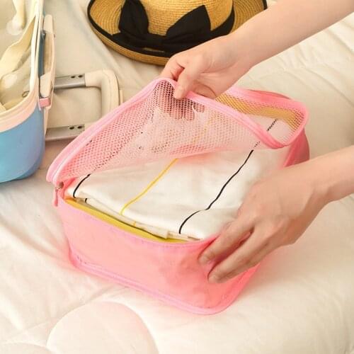 New 6pcs Storage Bags Travel Waterproof Organizer Bag Clothes Pouch Portable Storage Case Luggage Suitcase Storage Bags