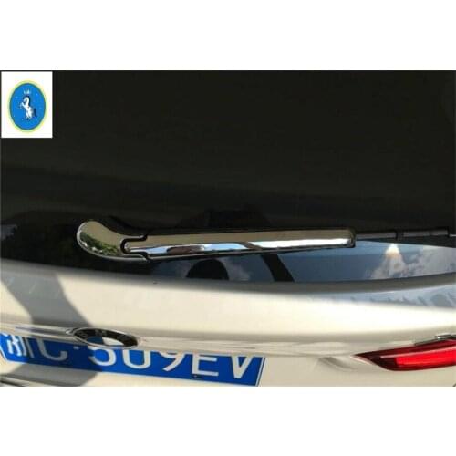 Yimaautotrims Accessories Chrome Rear Windshield Window Windscreen Rain Wiper Frame Cover Trim For BMW X1 F48 2016 - 2020