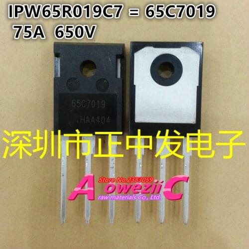 Aoweziic 100% new imported original IPW65R019C7 65C7019 IPW65R037C6 65C6037 IPW65R045C7 65C7045 IPW65R048CFDA 65F6048A TO-247