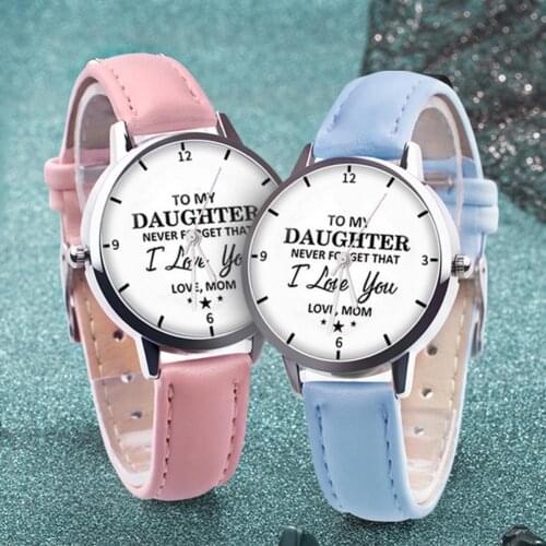 Fashion Womens Casual Quartz Leather Band Strap Watch Round Analog Clock Wrist Watches black blue red pink band for Gifts