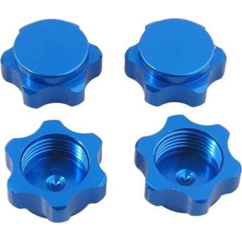 4PCS Aluminium Wheel Hub Cover HEX Nut 17mm RC 1:8 Model Car Rim Anti-Dust