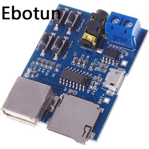 For TF card U disk MP3 Format decoder board module amplifier decoding audio Player