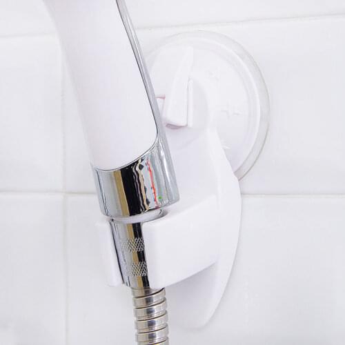 Bathroom Vacuum Shower Head Racks Wall Suction Cup Wall Mounted Adjustable Shower Head Holder