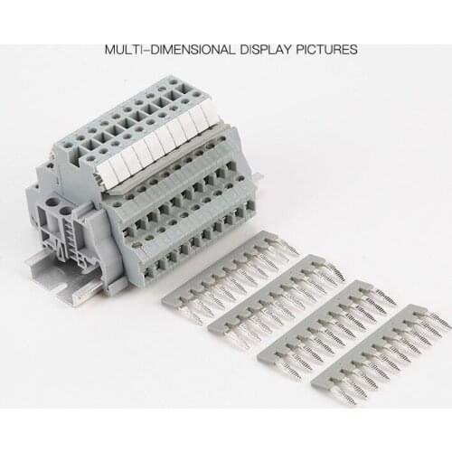 Eb10-6 uk2.5b side insert connection strip DIKD1.5 short circuit strip 5N short circuit strip gray terminal side insert