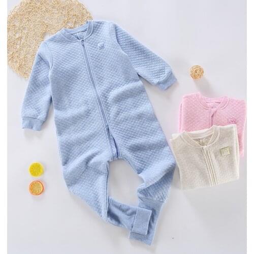 Toddler cotton long sleeve Romper Infant Baby multi-function warm Costume One Piece Boy Girl Pajamas Unisex Jumpsuit overalls