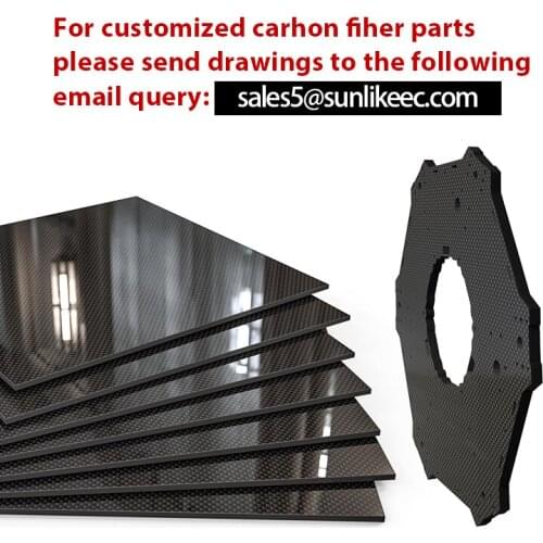 Customized Carbon Fiber CNC Cutting Plate Service DIY Carbon Fiber Sheet Plate CNC Machining Precision Carving