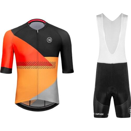 Kapvoe Summer Men Cycling Clothing Breathable Mountian MTB Bike Pants Bicycle Clothes Ropa Ciclismo QuickDry Cycling Jersey Sets