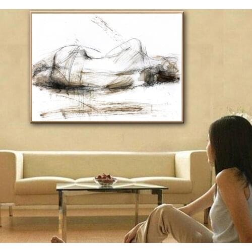 Oil painting human body painting sketch Modern Abstract painting art hand painted Canvas Painting art Unique design 2020041702